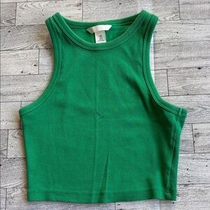 H&M‎ Crop Tank Top green size small perfect for St. Patrick’s Day tailgate